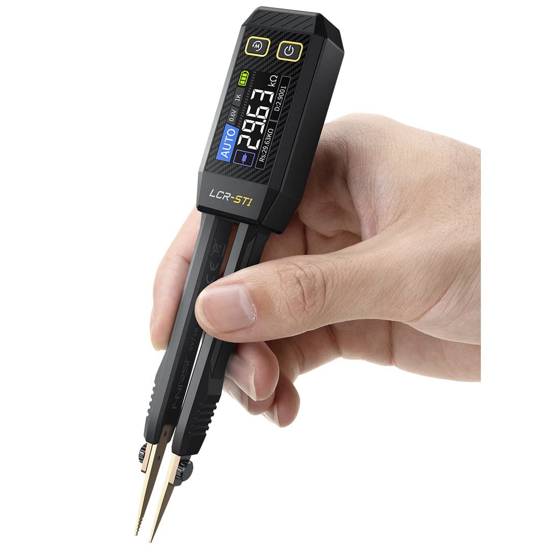 FNIRSI® LCR-ST1 Mini Smart Digital Tweezer LCR SMD ESR Tester