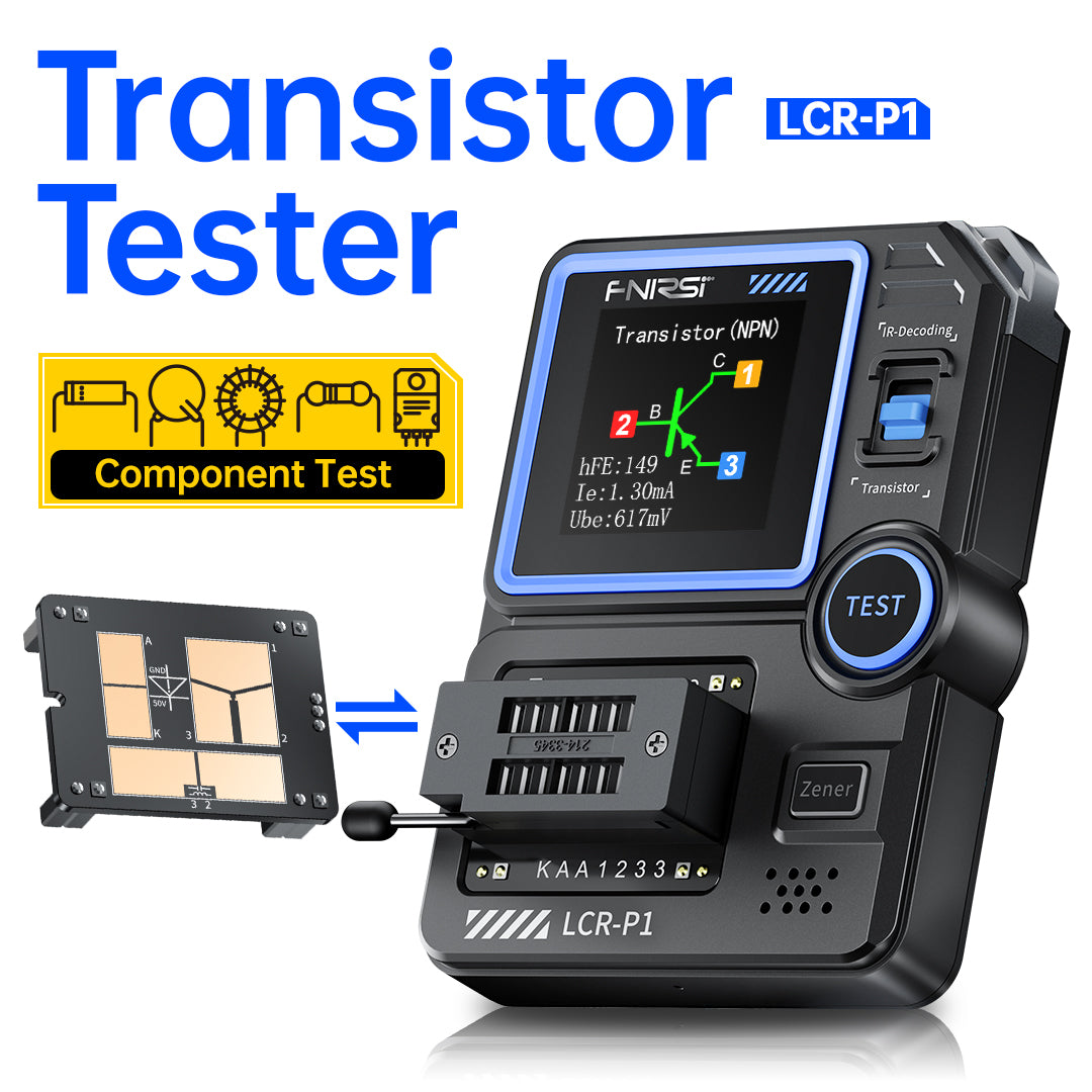 Testeur de condensateur de transistor multifonction FNIRSI® LCR-P1