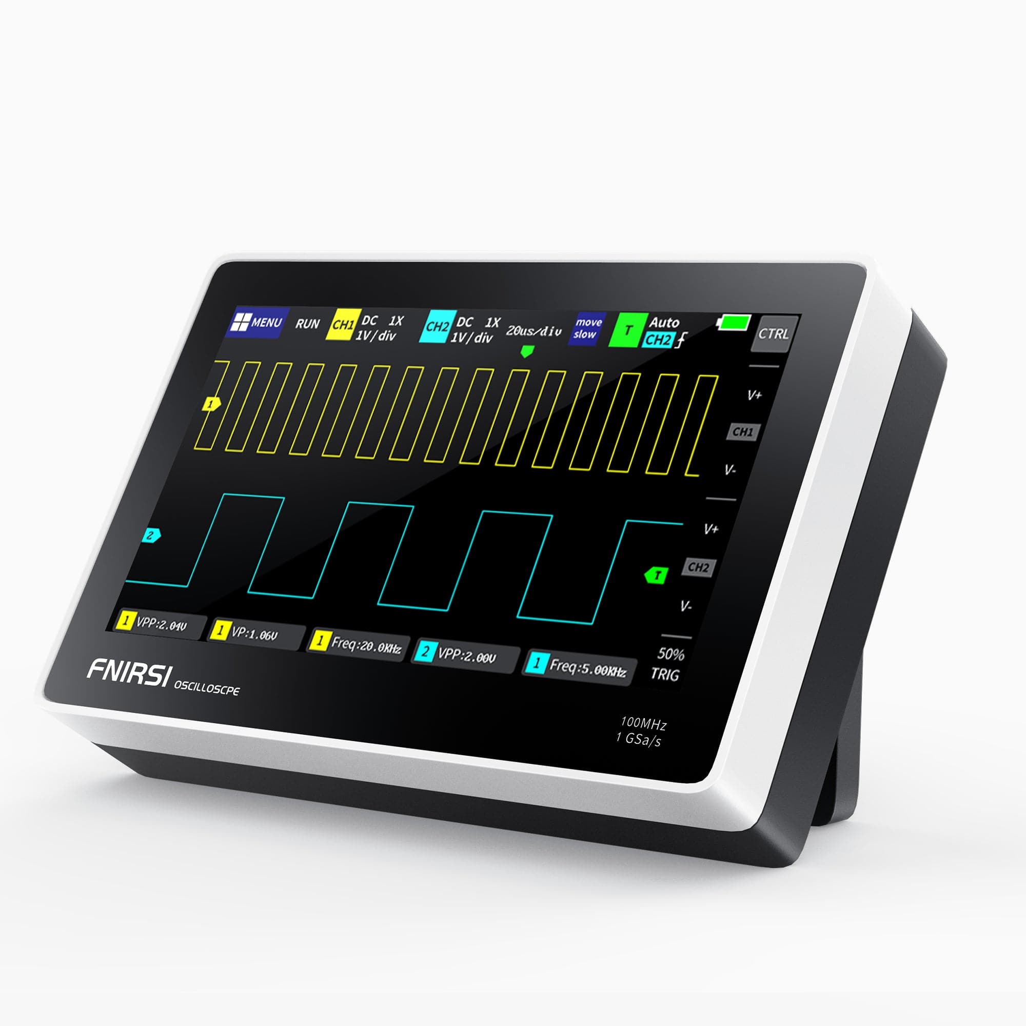 FNIRSI® 1013D Dual Channel Touchable Panel Oscilloscope