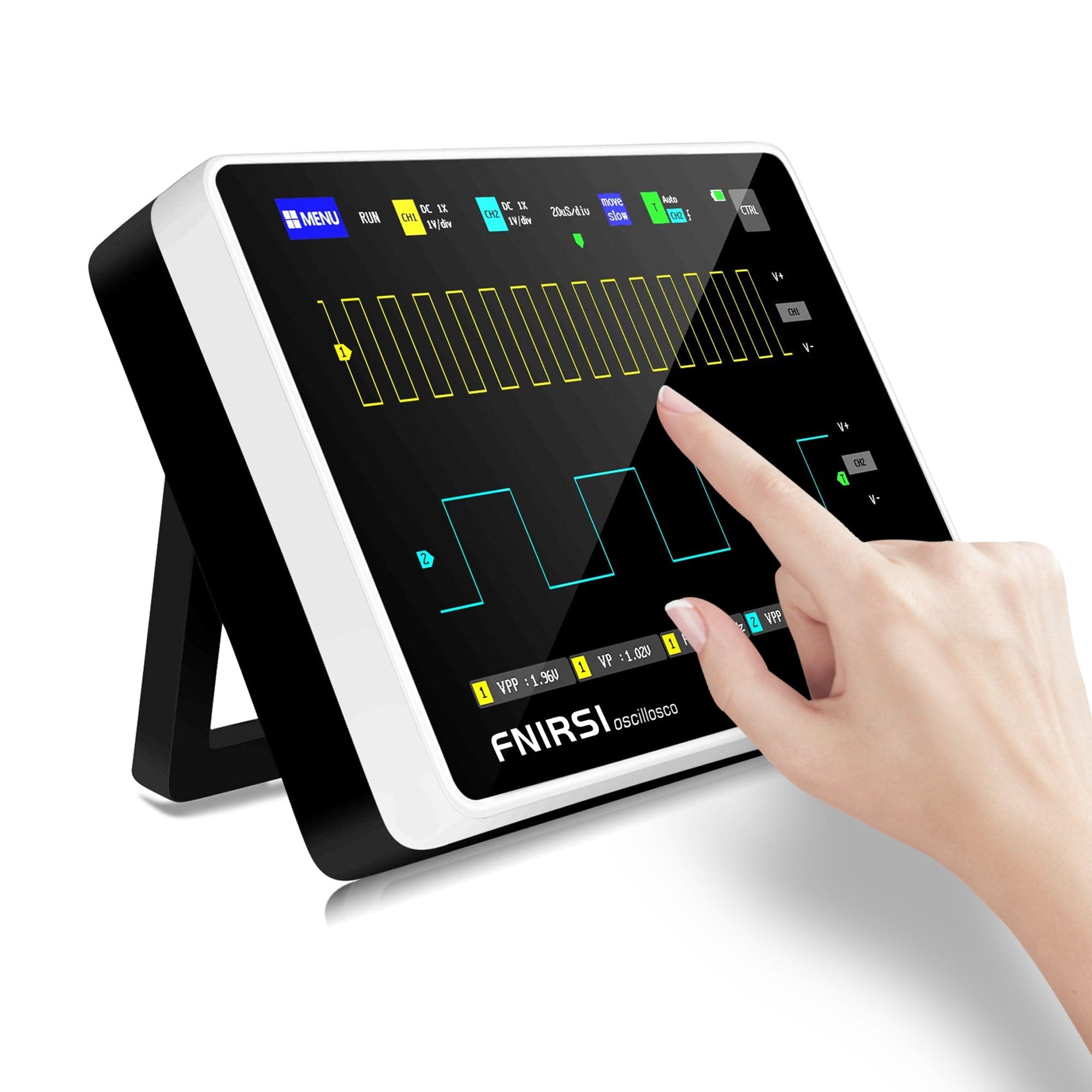 FNIRSI® 1013D Dual Channel Touchable Panel Oscilloscope