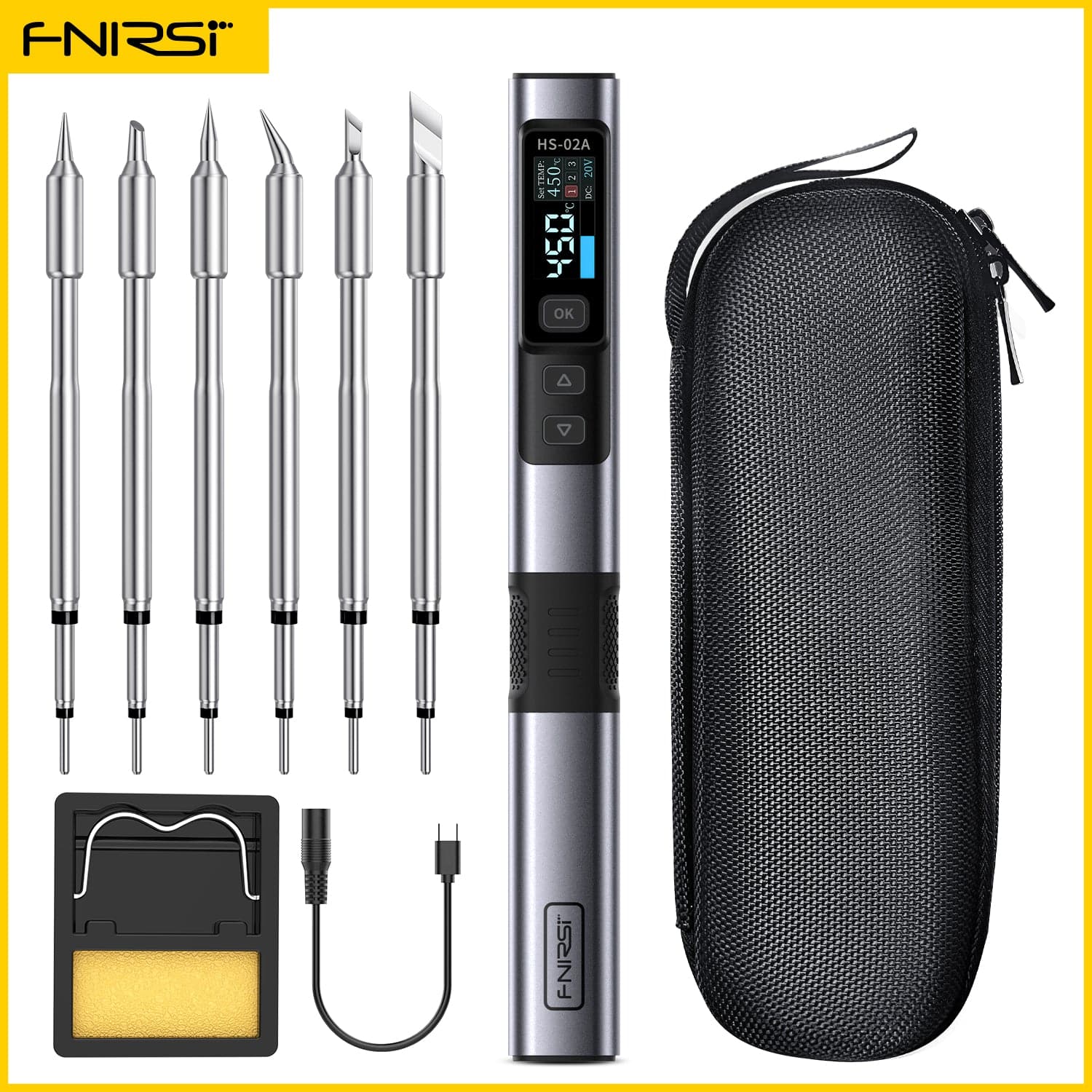 FNIRSI® HS-02 Intelligent Soldering Iron