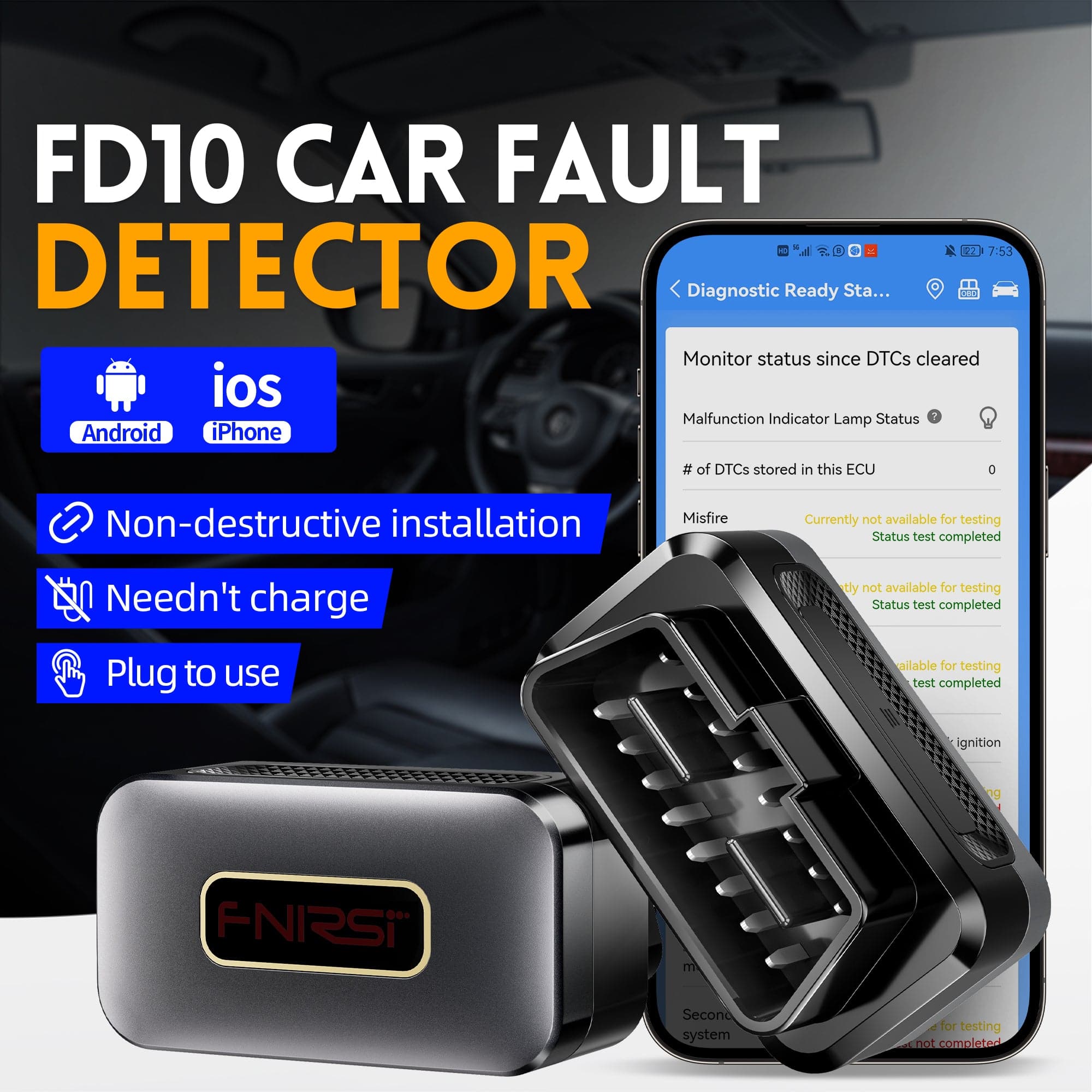 FNIRSI® FD10 Car Detector