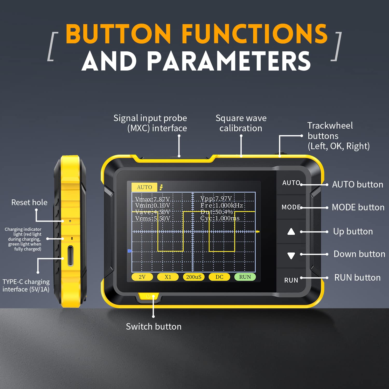 FNIRSI® DSO-152 2.8" Mini Pocket Handheld Digital DSO Oscilloscope