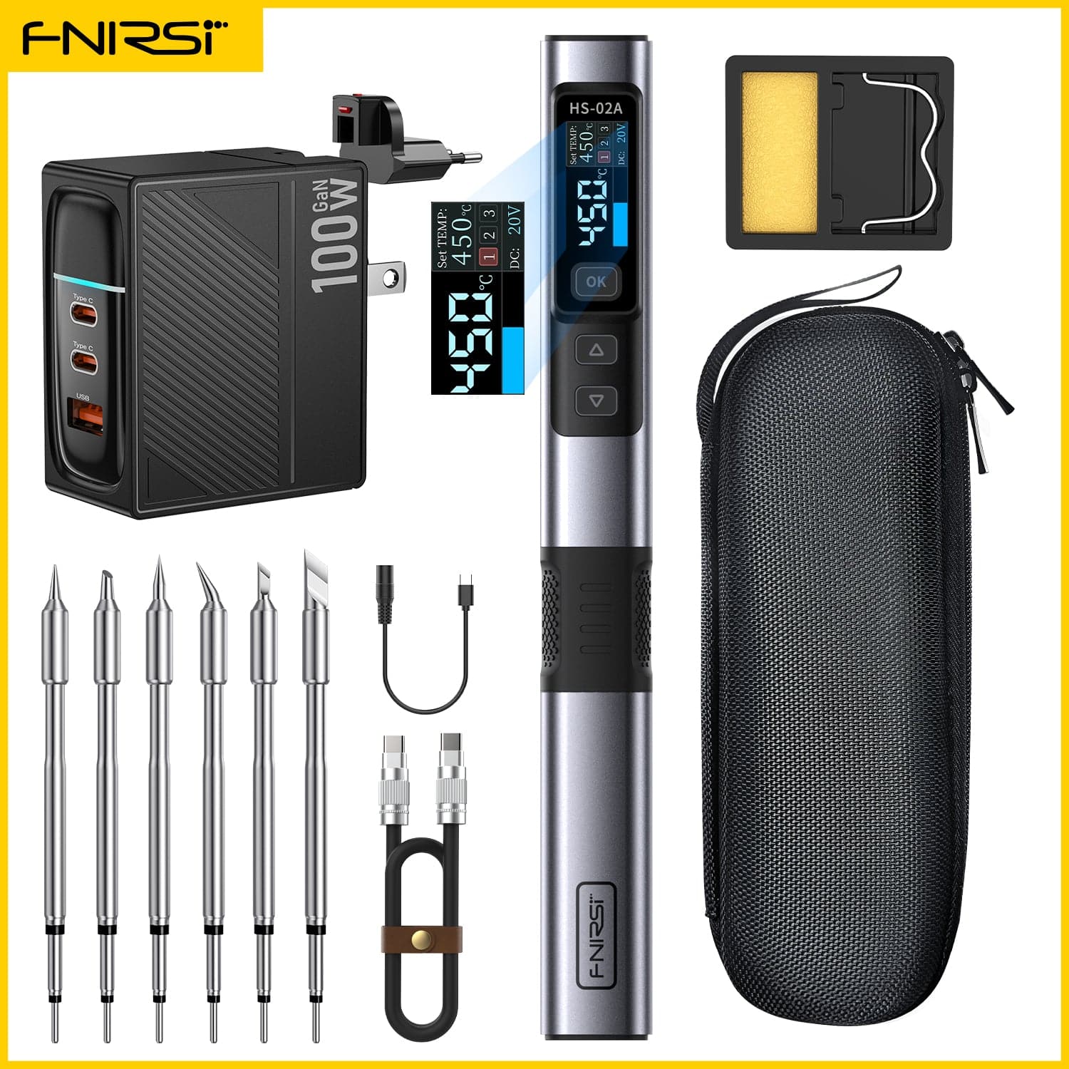 FNIRSI® HS-02 Intelligent Soldering Iron