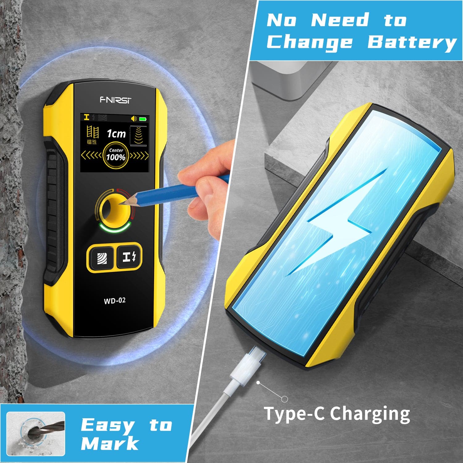 FNIRSI® WD02 Wall Detector Scanner