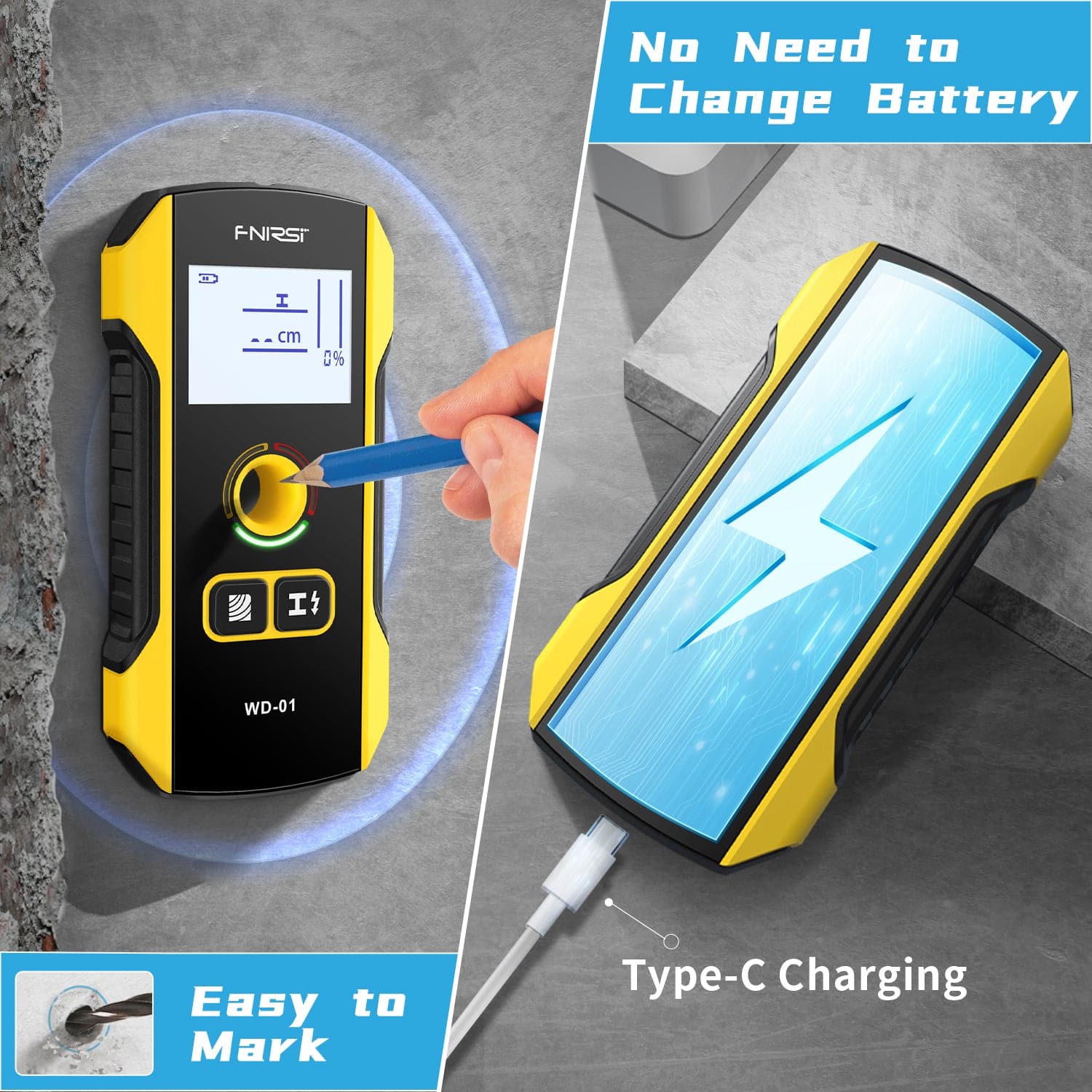 FNIRSI® WD01 Wall Detector Scanner