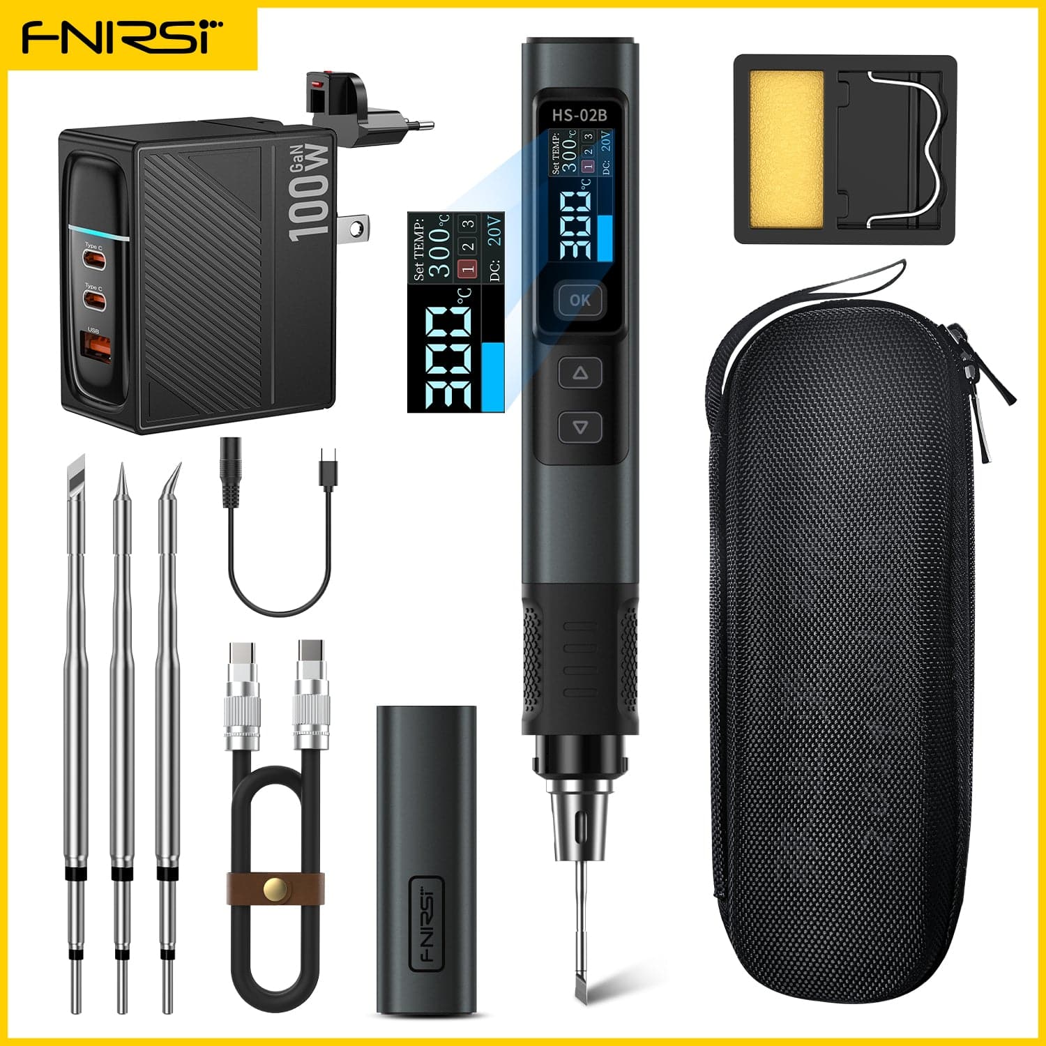 FNIRSI® HS-02 Intelligent Soldering Iron