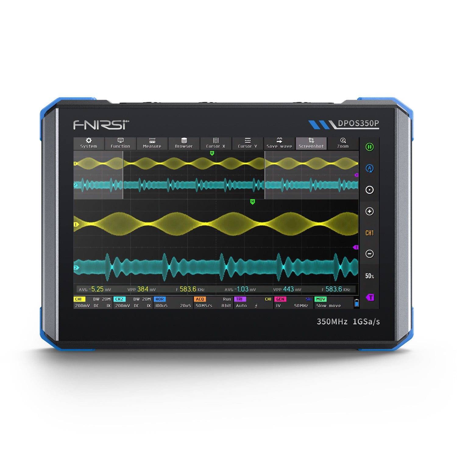 FNIRSI® DPOS350P 4-IN-1 Multi-function Table Oscilloscope