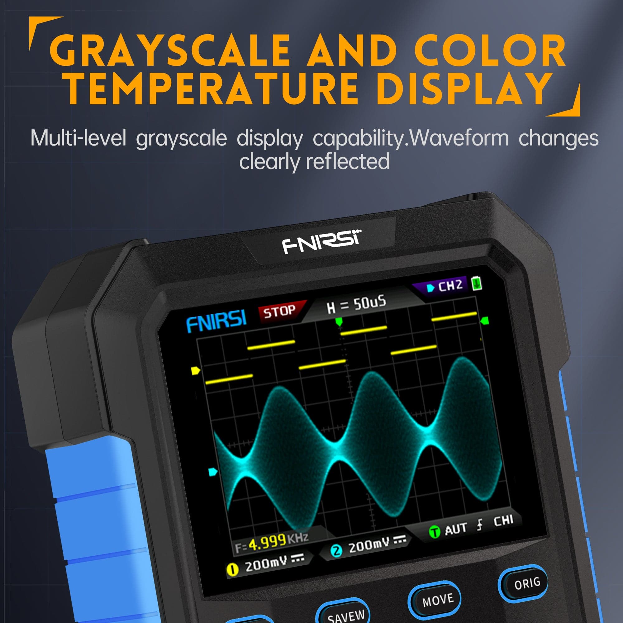 FNIRSI® DPOX180H  2 Channel 180MHZ 2-IN-1 Digial Phosphor Oscilloscope