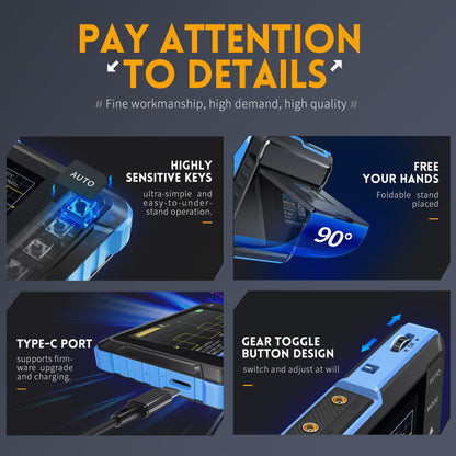 FNIRSI® DSO-153  2-IN-1 Mini Digital Oscilloscope Waveform Generator