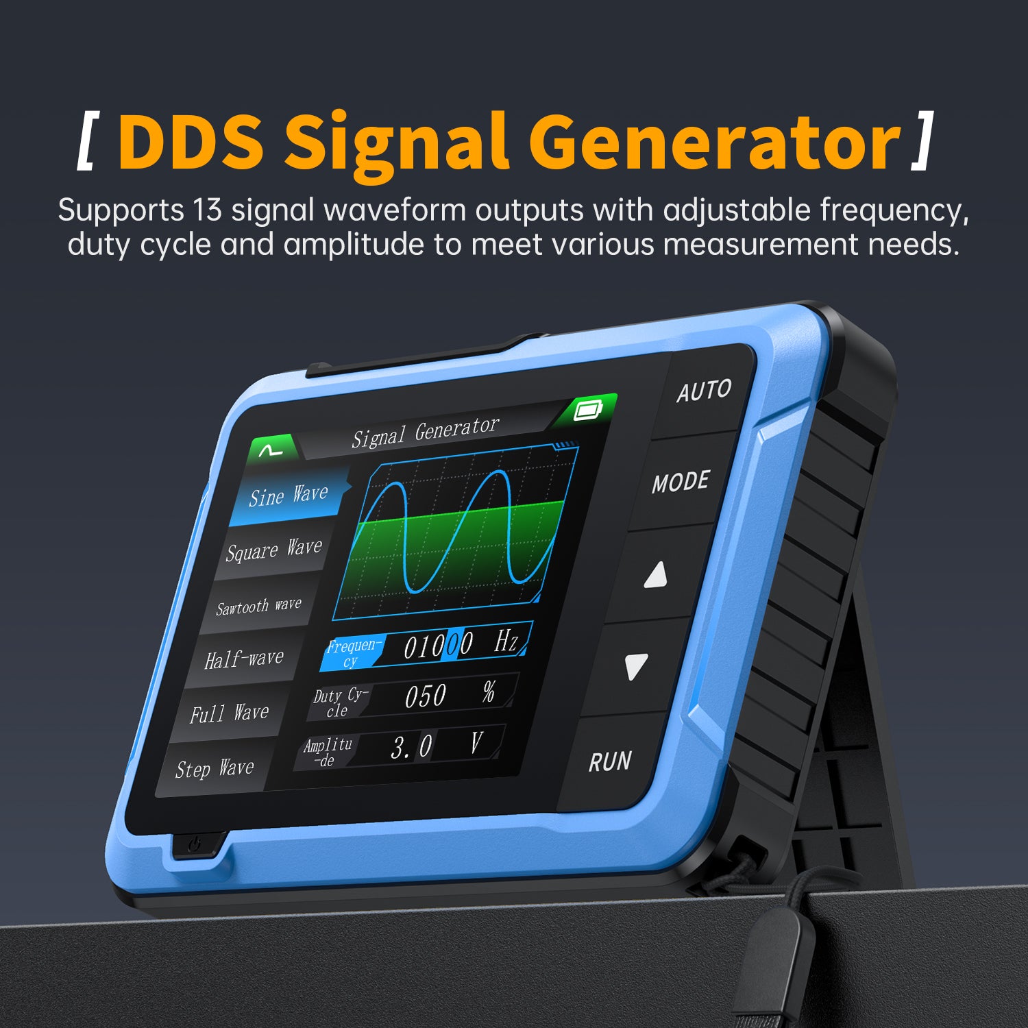 FNIRSI® Upgrade DSO-510 2 IN 1 Mini Handheld Digital Oscilloscope DDS Signal Generator