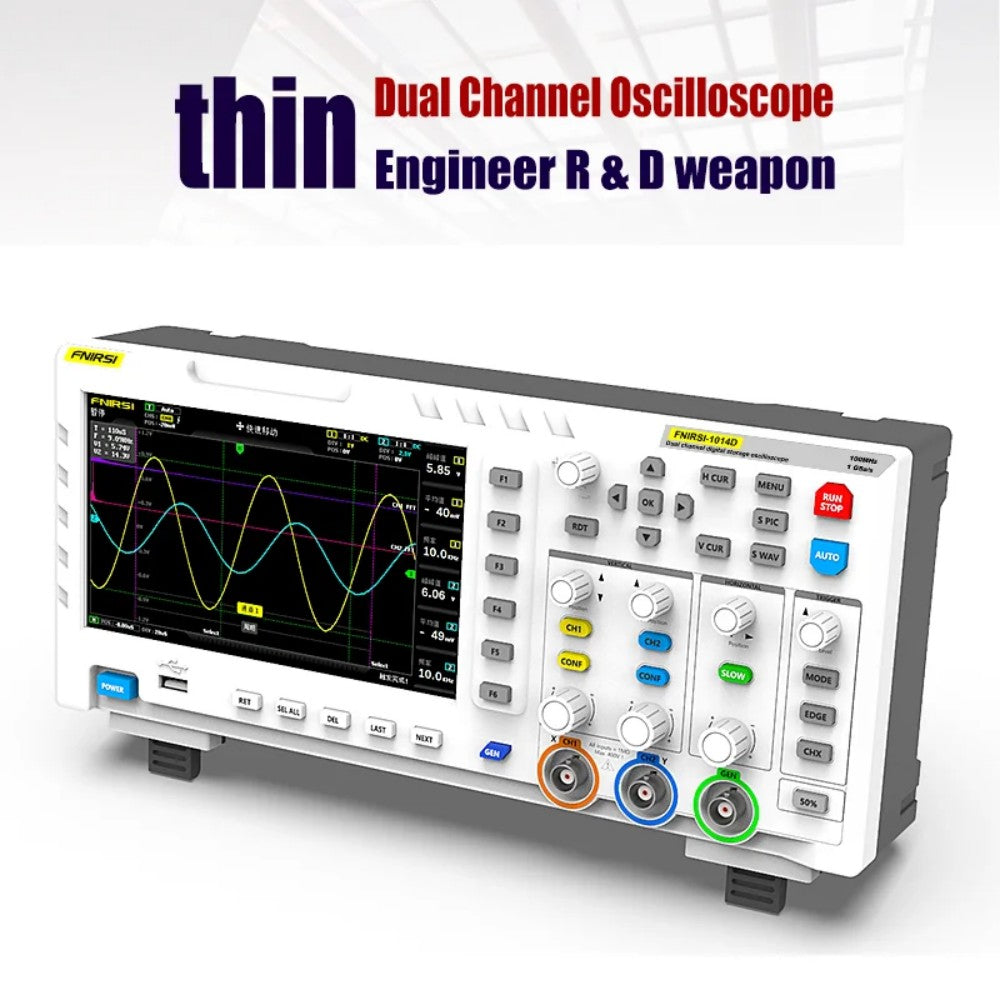 FNIRSI® 1014D Dual Channel Digital Storage Oscilloscope