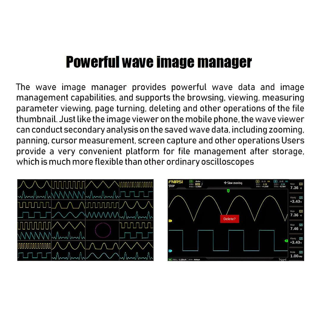 FNIRSI® 1014D Dual Channel Digital Storage Oscilloscope