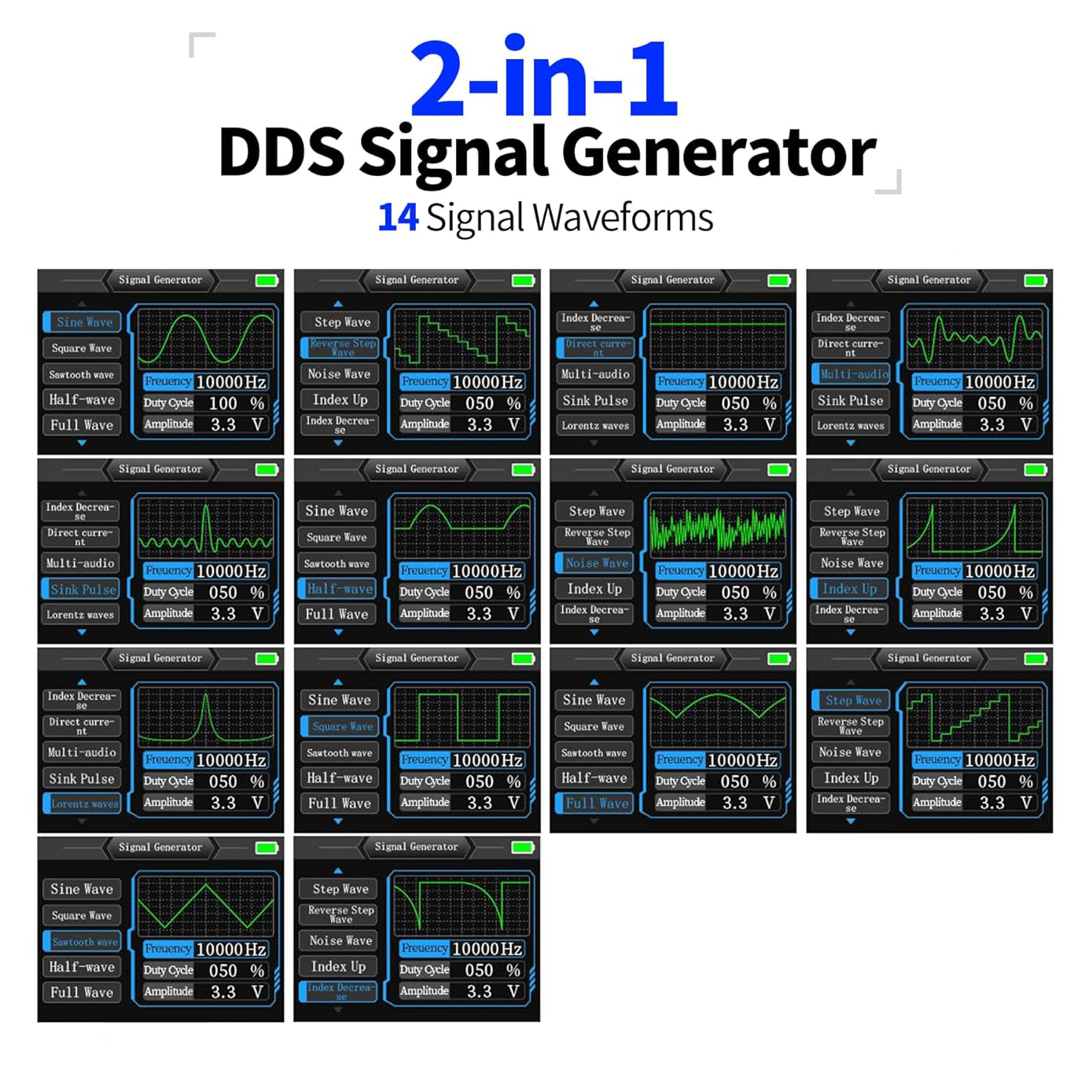 FNIRSI® DSO-153 2-IN-1 Mini Digital Oscilloscope Waveform Generator