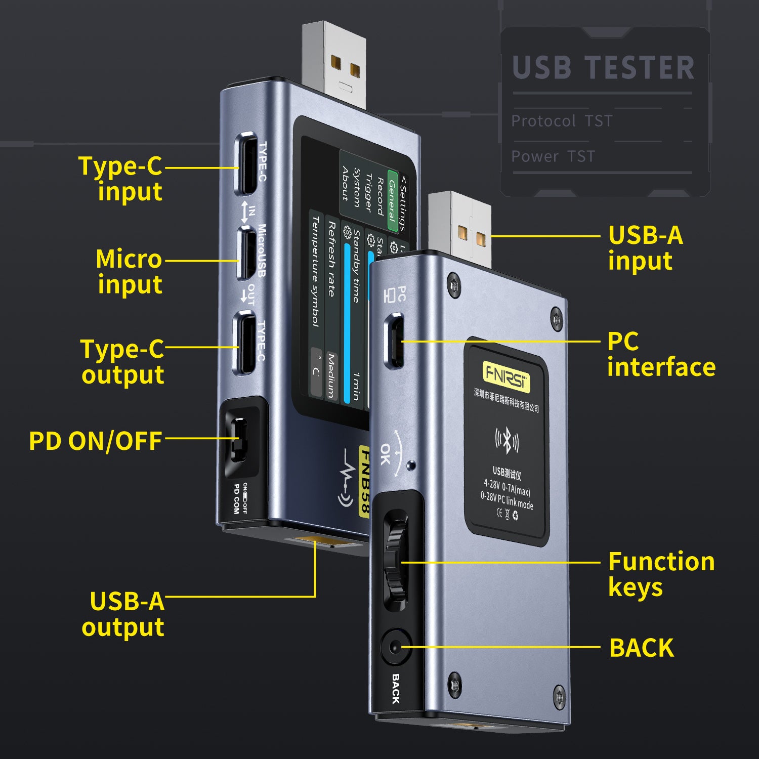 FNIRSI® FNB58 USB Fast Charge Tester