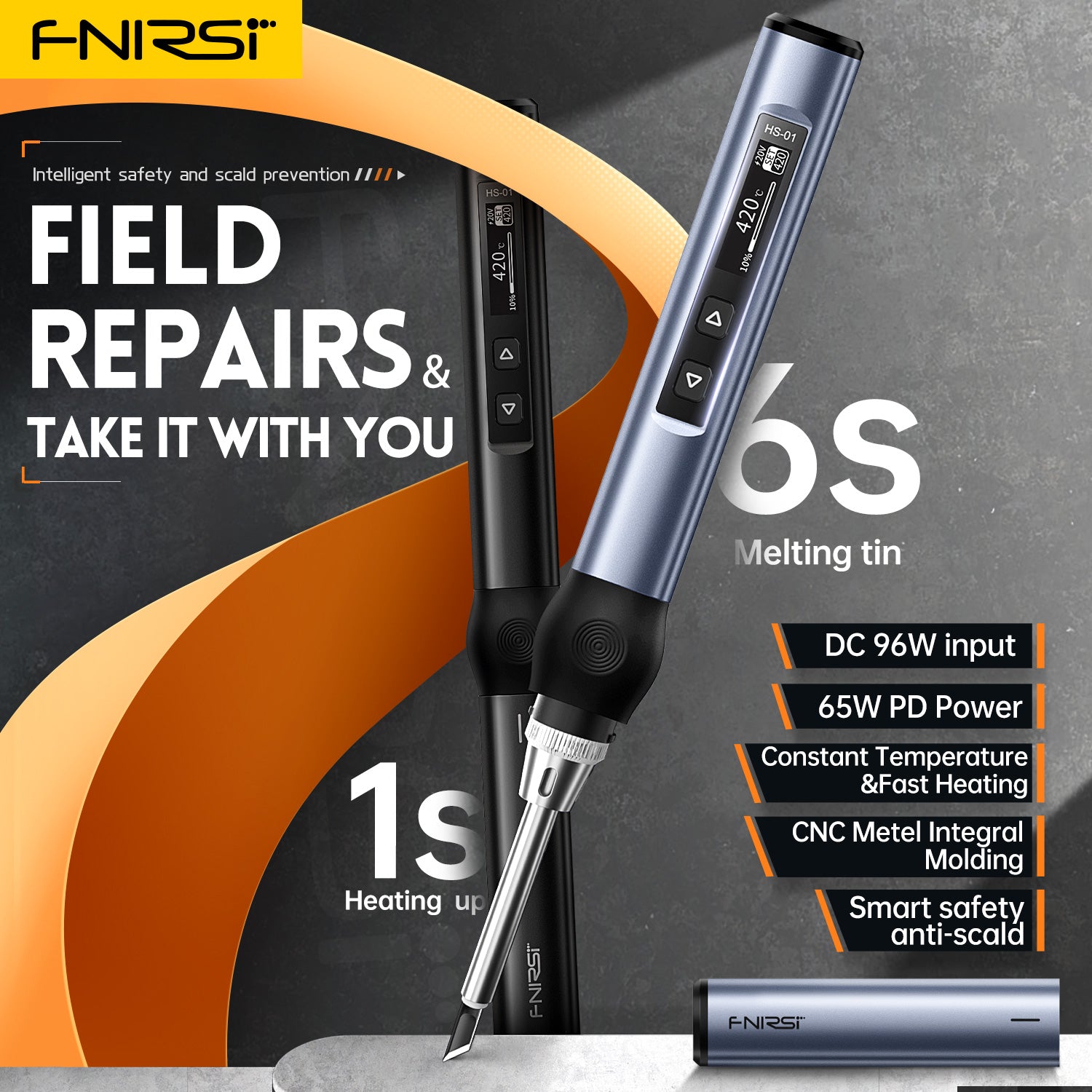 FNIRSI® HS-01 Intelligent Soldering Iron