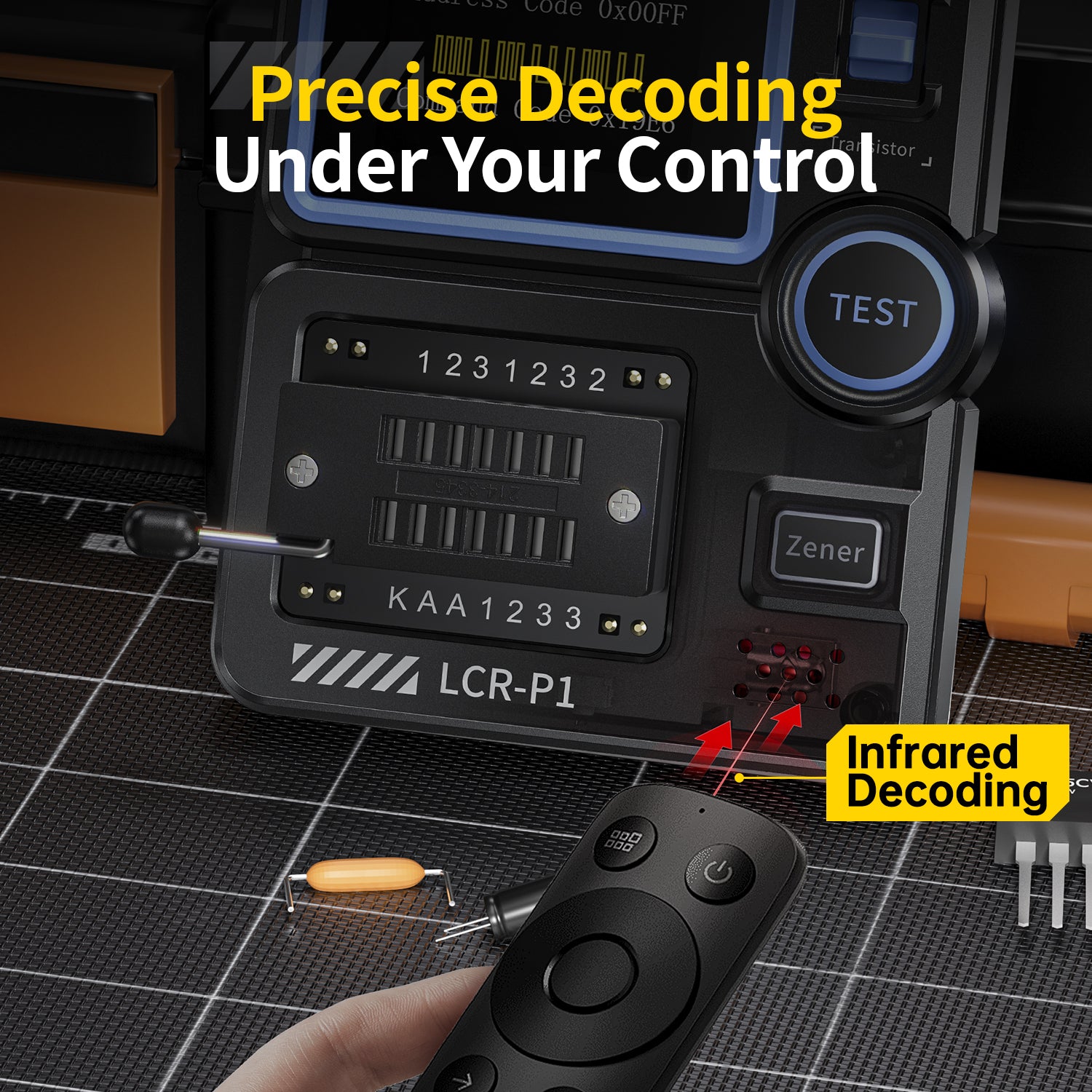 FNIRSI LCR-P1 Multifunction Transistor Capacitor Tester Specifications-7