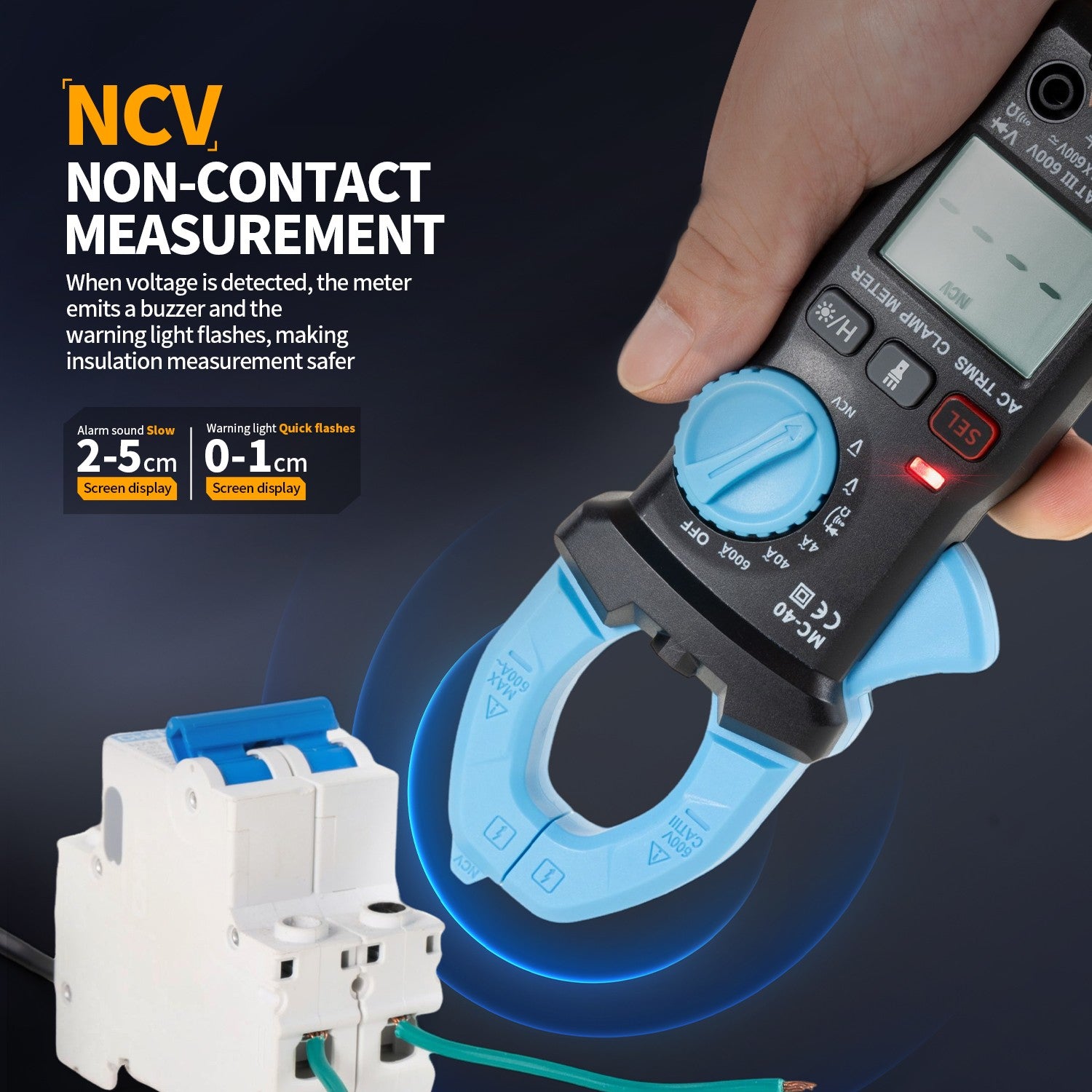 FNIRSI® MC-40 Pince Multimètre Numérique