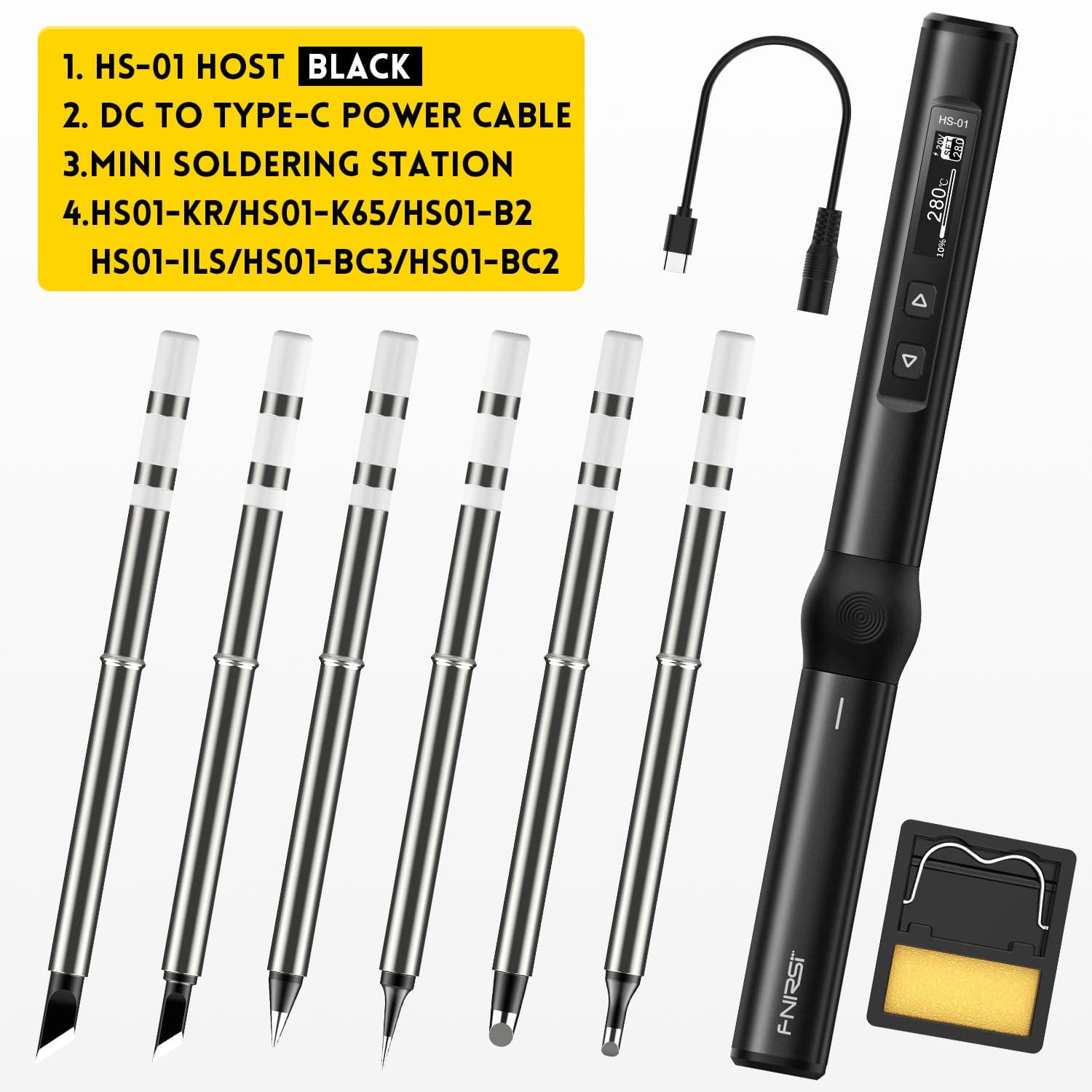 FNIRSI® HS-01 Intelligent Soldering Iron