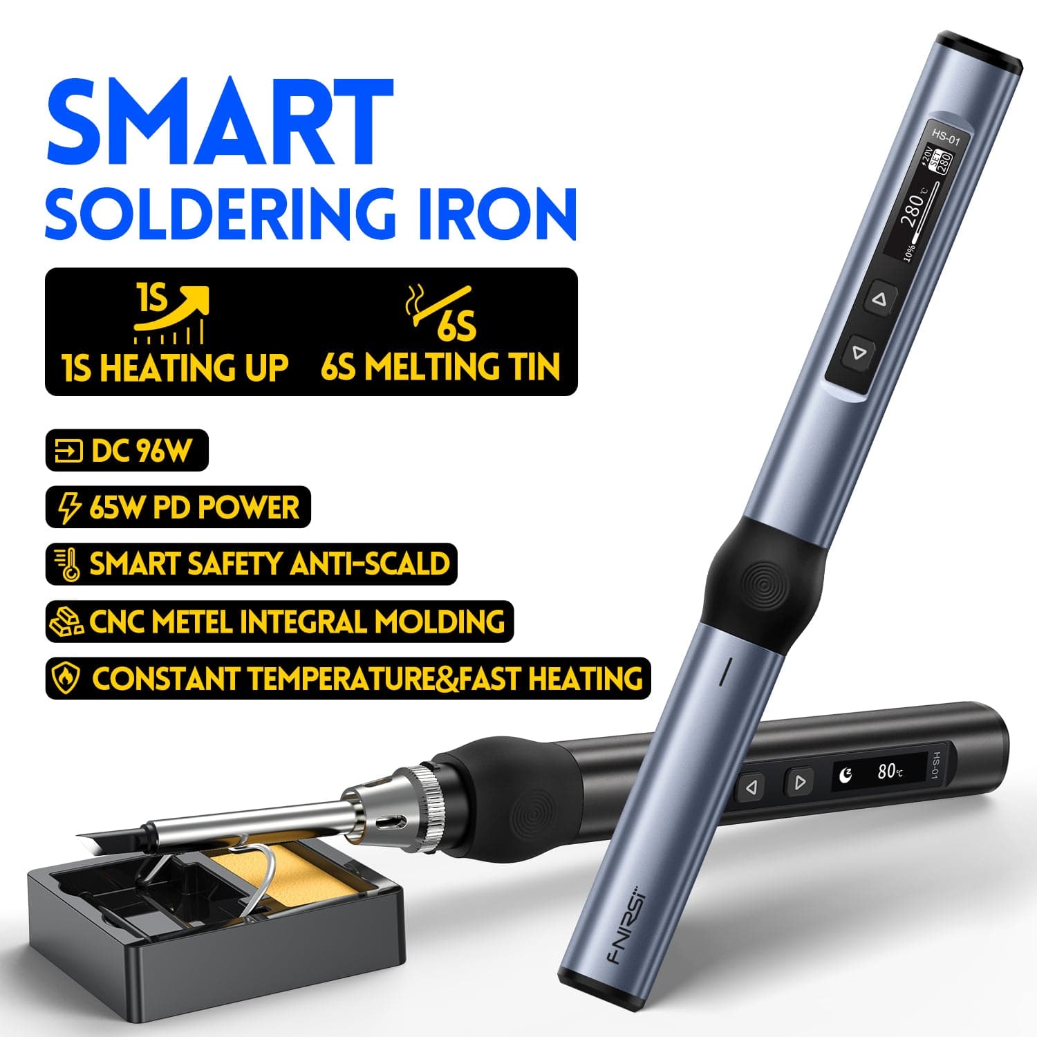 FNIRSI® HS-01 Intelligent Soldering Iron