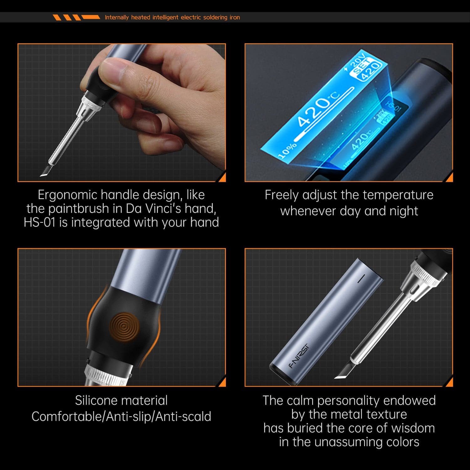 FNIRSI® HS-01 Intelligent Soldering Iron