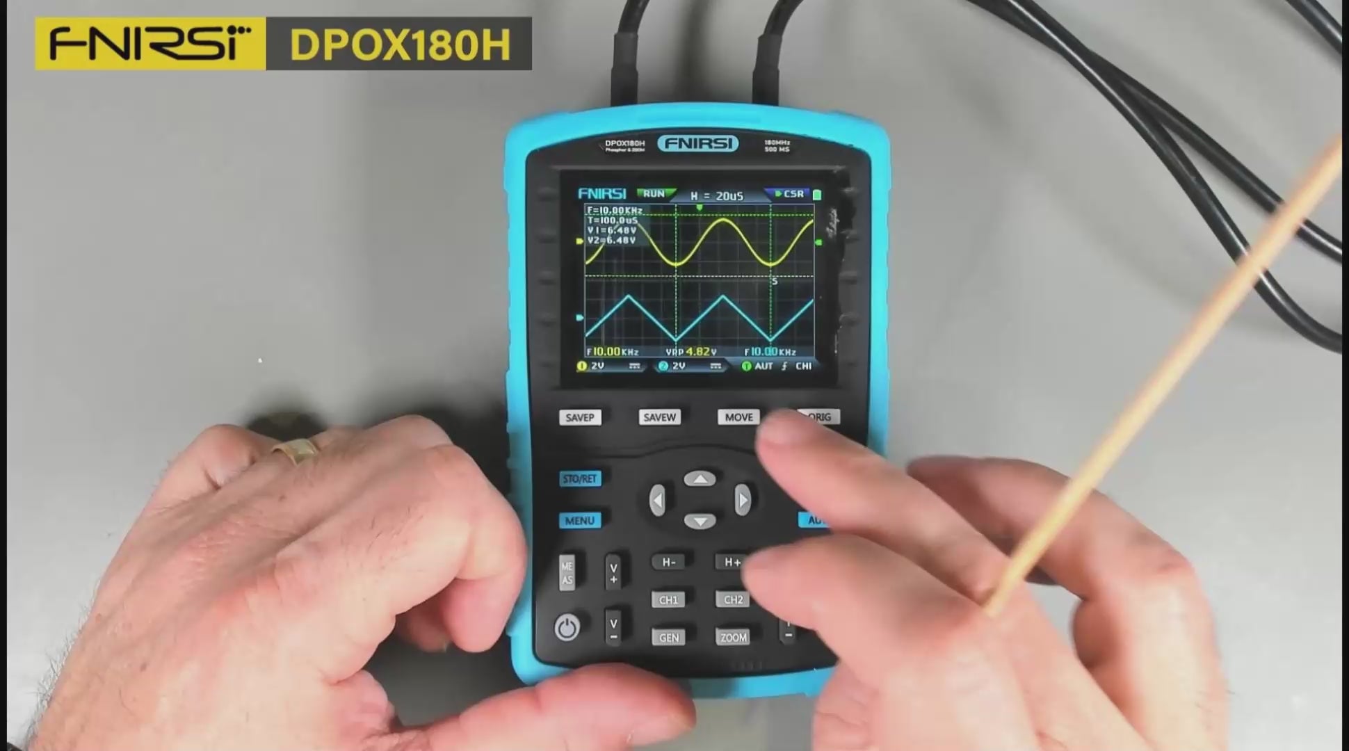 FNIRSI® DPOX180H 2 Channel 180MHZ 2-IN-1 Digial Phosphor Oscilloscope