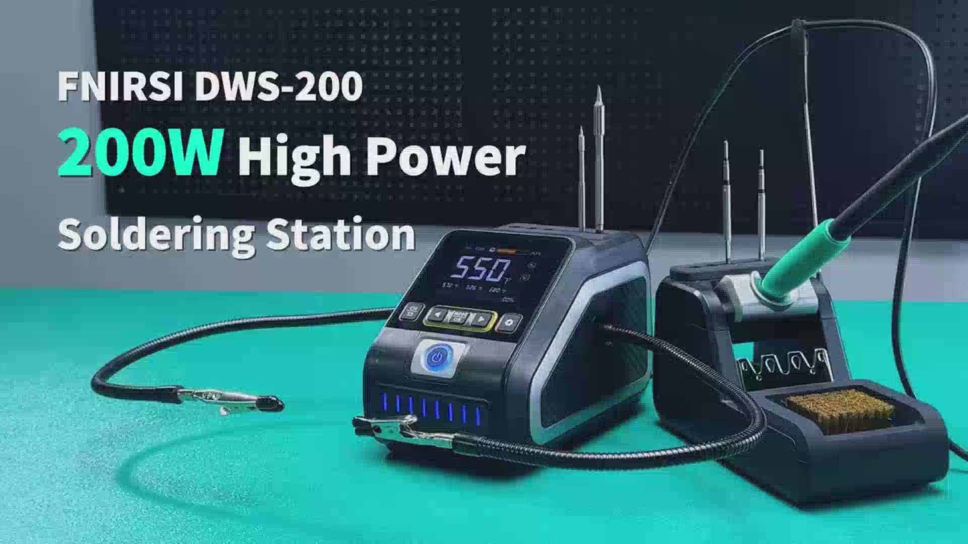 FNIRSI® DWS-200 200W Power Repaid Heating Soldering Iron Station Kit