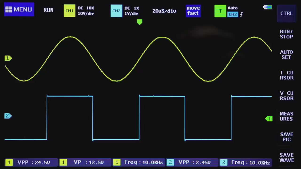 FNIRSI® 1013D Dual Channel Touchable Panel Oscilloscope